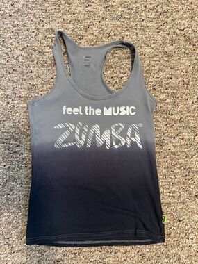 Zumba Fitness Instructor Gray Racerback Workout Tank